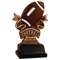 Ribbon Resin Trophy-Football-5.5in.