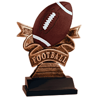Ribbon Resin Trophy-Football-7in.