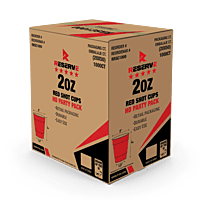 16oz Red Plastic Cups Reserve 20/50