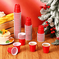 16oz Red Plastic Cups Reserve 20/50
