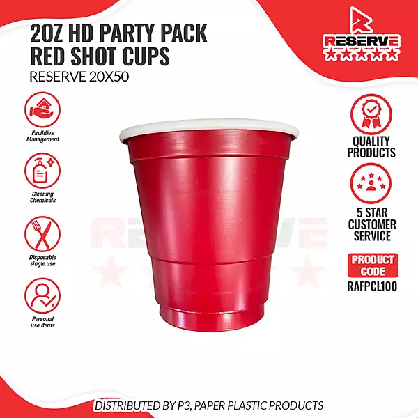 2oz Red Shot Cups Reserve 20/50