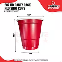 2oz Red Shot Cups Reserve 20/50