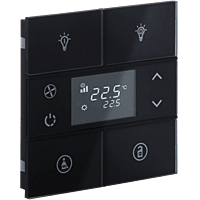 EAE KNX Switch Rosa Soild Series 2 Fold With Thermostat