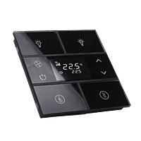 EAE KNX Switch Rosa Soild Series 2 Fold With Thermostat