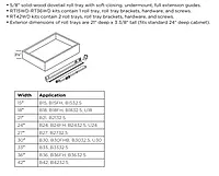 Classic Roll Tray Kit 42"- Snow
