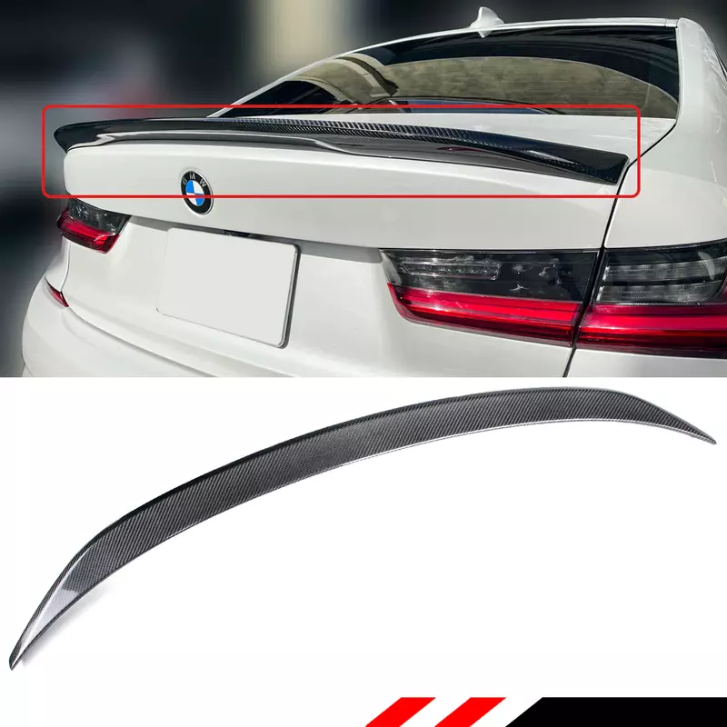 BMW G80 M3 & G20 3 Series M Performance Style Carbon Fiber Rear Spoiler (2020+)