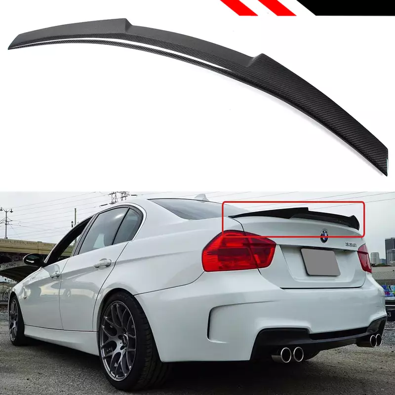 Carbon Fiber Trunk Spoiler for BMW E90 3 Series Sedan (2006–2011)