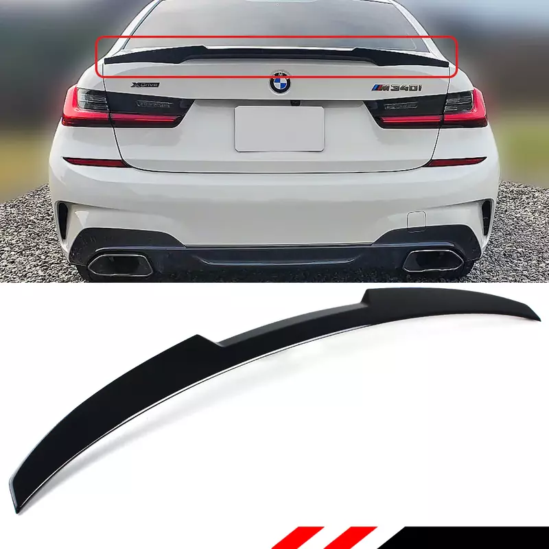 BMW G80 M3 & G20 3 Series M4 Style Gloss Black Rear Spoiler (2020+)