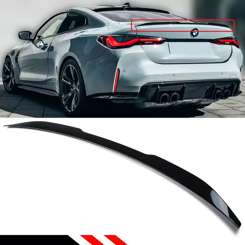 BMW G22 4 Series Glossy Black Trunk Spoiler (2021–2023)