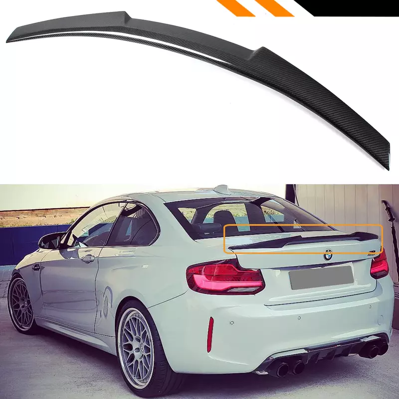 Carbon Fiber Rear Spoiler for BMW 2 Series F22 (2014–2021)