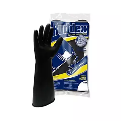 RUDDEX PAR DE GUANTES DE LATEX USO RUDO EXTRA LARGO 1 PZA