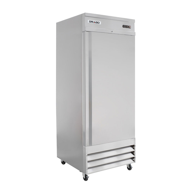 Congelador acero inoxidable 1 puerta sólida