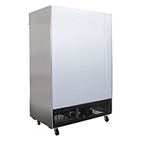 Congelador acero inoxidable 2 puertas sólidas