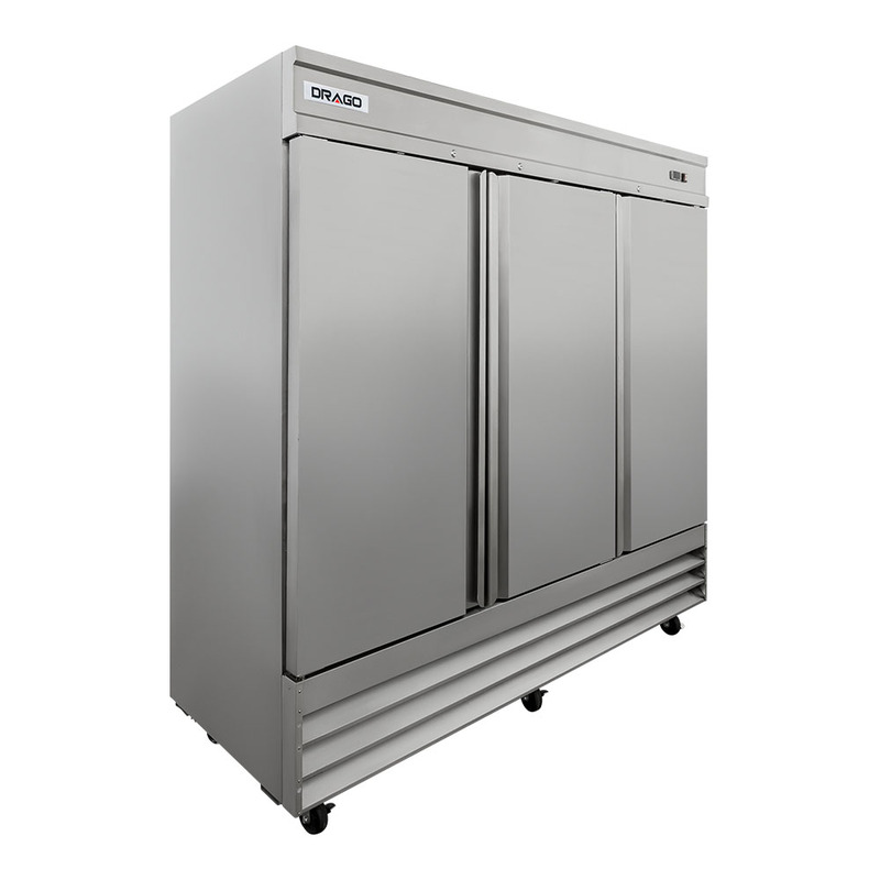 Refrigerador en inoxidable 3 puerta sólidas