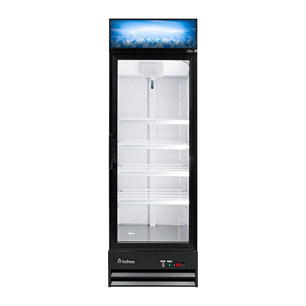 Refrigerador comercial con 1 puerta de cristal