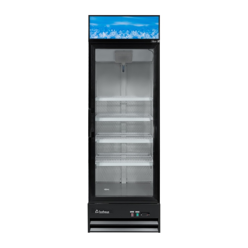 Refrigerador comercial con 1 puerta de cristal