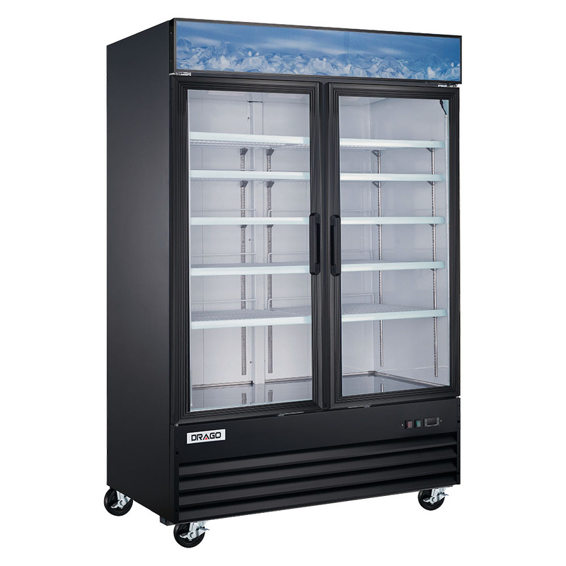 Refrigerador comercial 2 puertas de cristal 1123 Litros