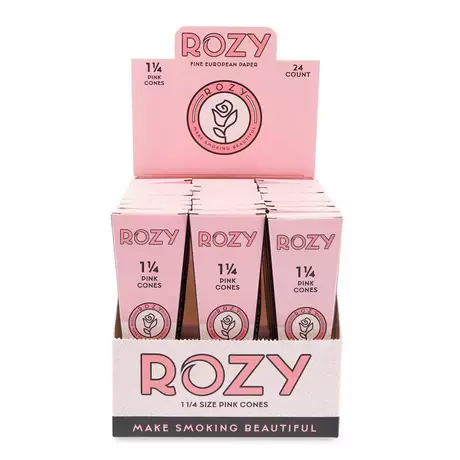 ROZY 1 1/4 PINK CONES 24 COUNT