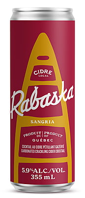 Cidre Rabaska Sangria blanche 355 ML (ensemble de 4)