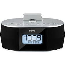 Radio-réveil FM stéréo à double charge iHome iDL95 avec station d'accueil Lightning et charge/lecture USB pour iPad, iPhone, iPod