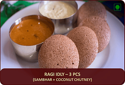 Ragi Idly - 3 Pcs