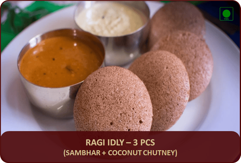 Ragi Idly - 3 Pcs