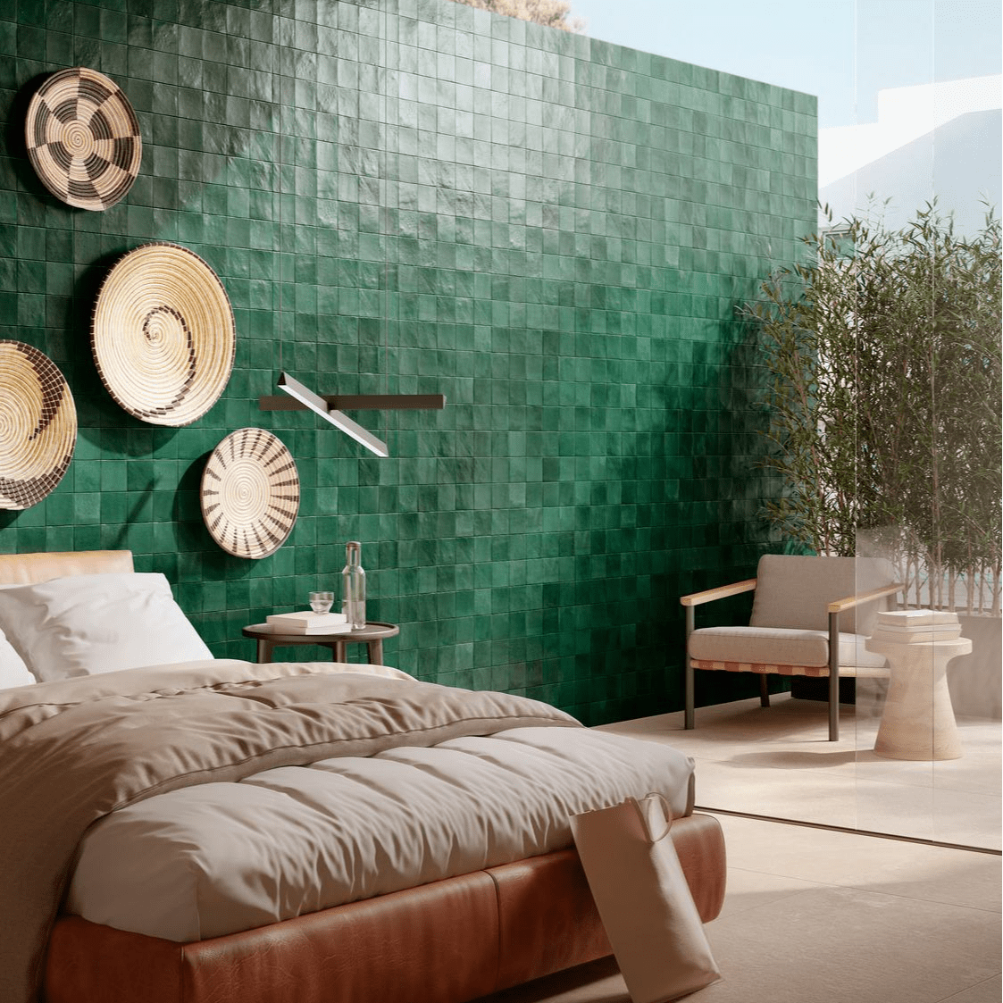 Faianta RAGNO by MARAZZI, MELANGE TEAL R8GA 10X10