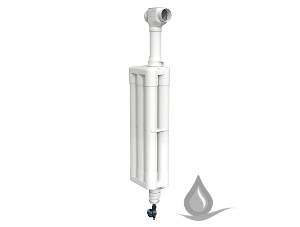 Rain Harvesting First Flush Diverter | Wall/Post Mount | 3"-4" Filter