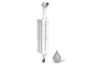 Rain Harvesting First Flush Diverter | Wall/Post Mount | 3"-4" Filter