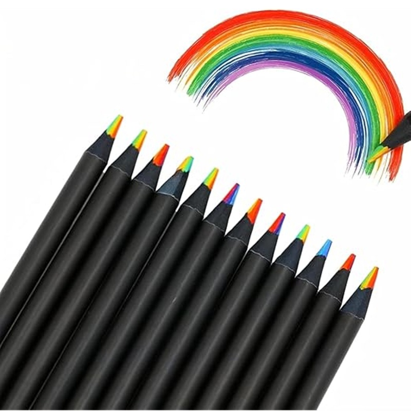 Rainbow Colour Pencils set - 12 Pencils