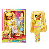 Rainbow High Jr High PJ Party - Sunny, Yellow 9" Posable Blonde Fashion Doll