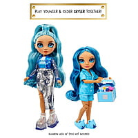 Rainbow High Jr High PJ Party Skyler (Blue) 9" Posable Doll in a Satin PJ Set