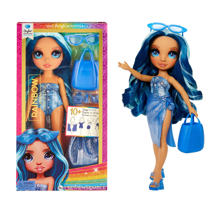 Rainbow High Swim & Style Skyler (Blue) 11� Doll