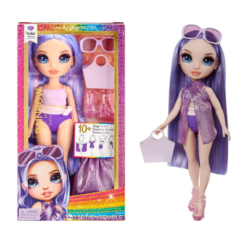 Rainbow High Swim & Style Violet, Purple 11" Fashion Doll