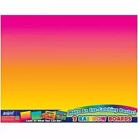 Rainbow Poster Board 2pc/Pk