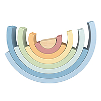 Rainbow Stacker - Pastel
