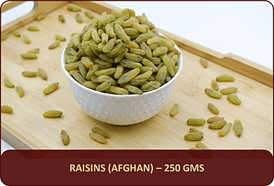 Raisins (Afghan) - 250 Gms