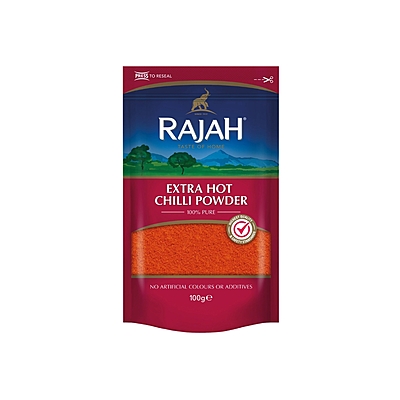 10571 Rajah Extra Hot Chilli Powder 100g X 10