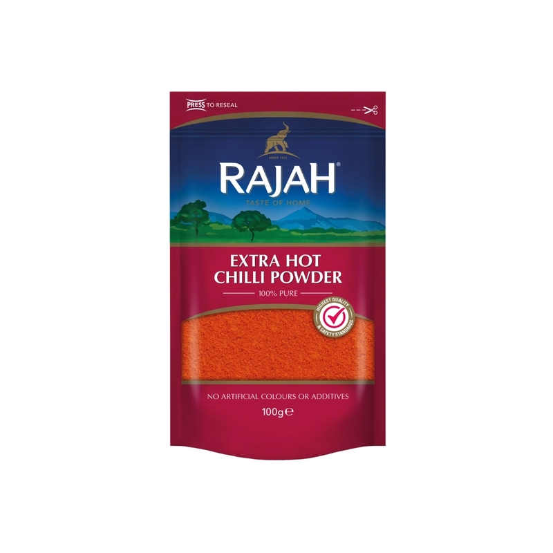 10571 Rajah Extra Hot Chilli Powder 100g X 10