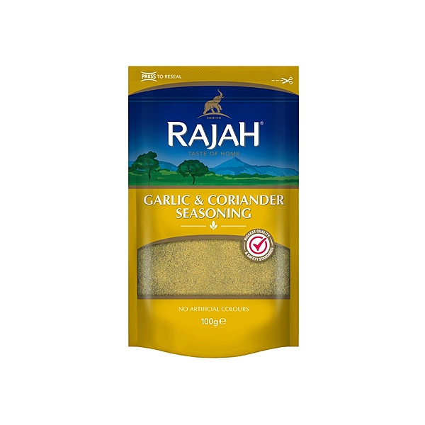 10553     Rajah Garlic & Coriander Seaso 100g X 10