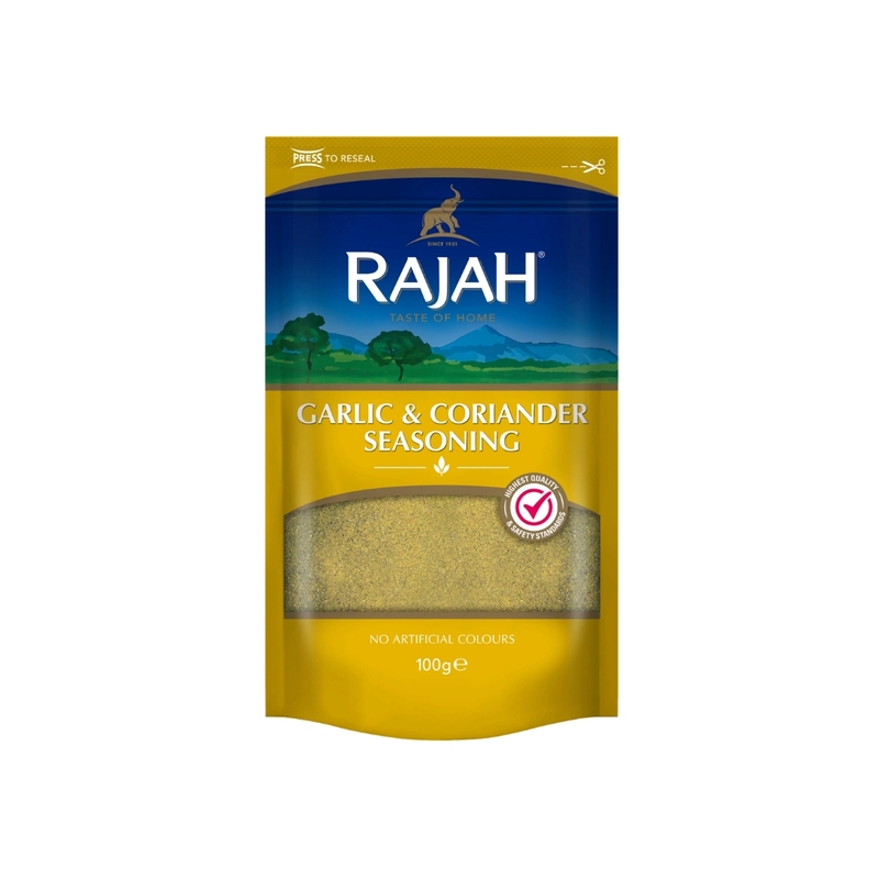 10553 Rajah Garlic & Coriander Seaso 100g X 10
