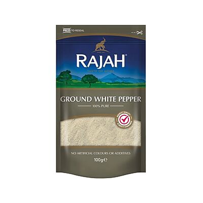 10570 Rajah Ground White Pepper 100g X 10