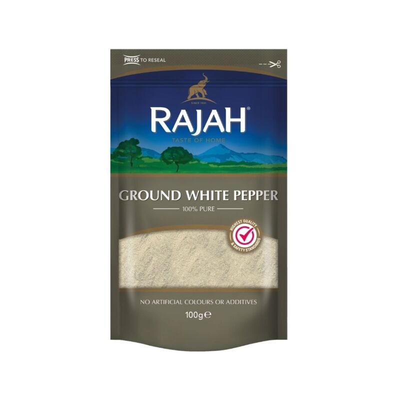 10570 Rajah Ground White Pepper 100g X 10