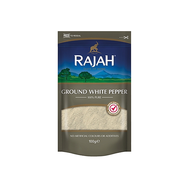 10570     Rajah Ground White Pepper 100g X 10