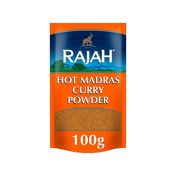 10890     Rajah Hot Madras Curry 100g X 10