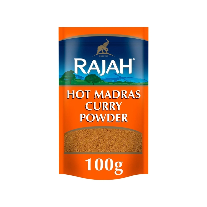 10890 Rajah Hot Madras Curry 100g X 10