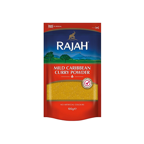 10555     Rajah Mild Caribbean Curry Powder 100g X 10