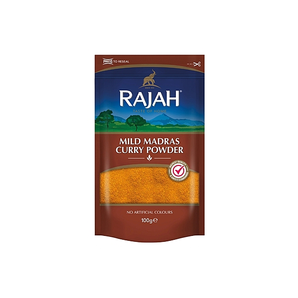 10896     Rajah Mild Madras Curry 100g X 10
