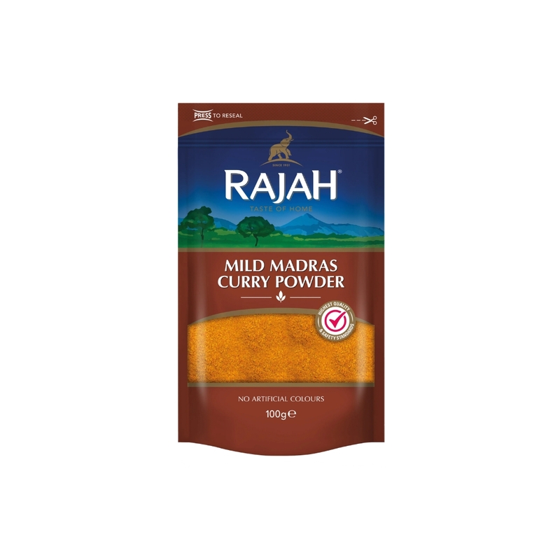 10896 Rajah Mild Madras Curry 100g X 10