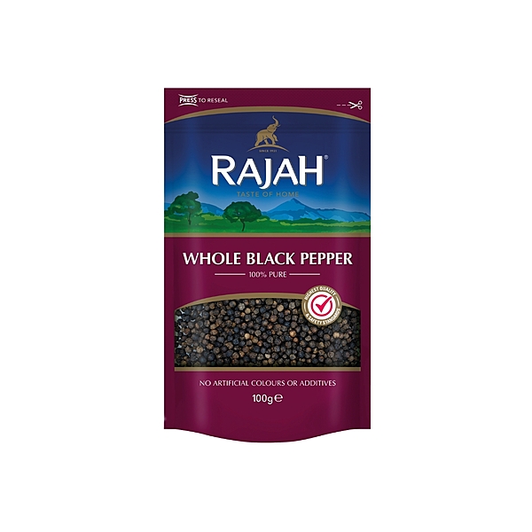 10563     Rajah Whole Black Pepper 100g X 10